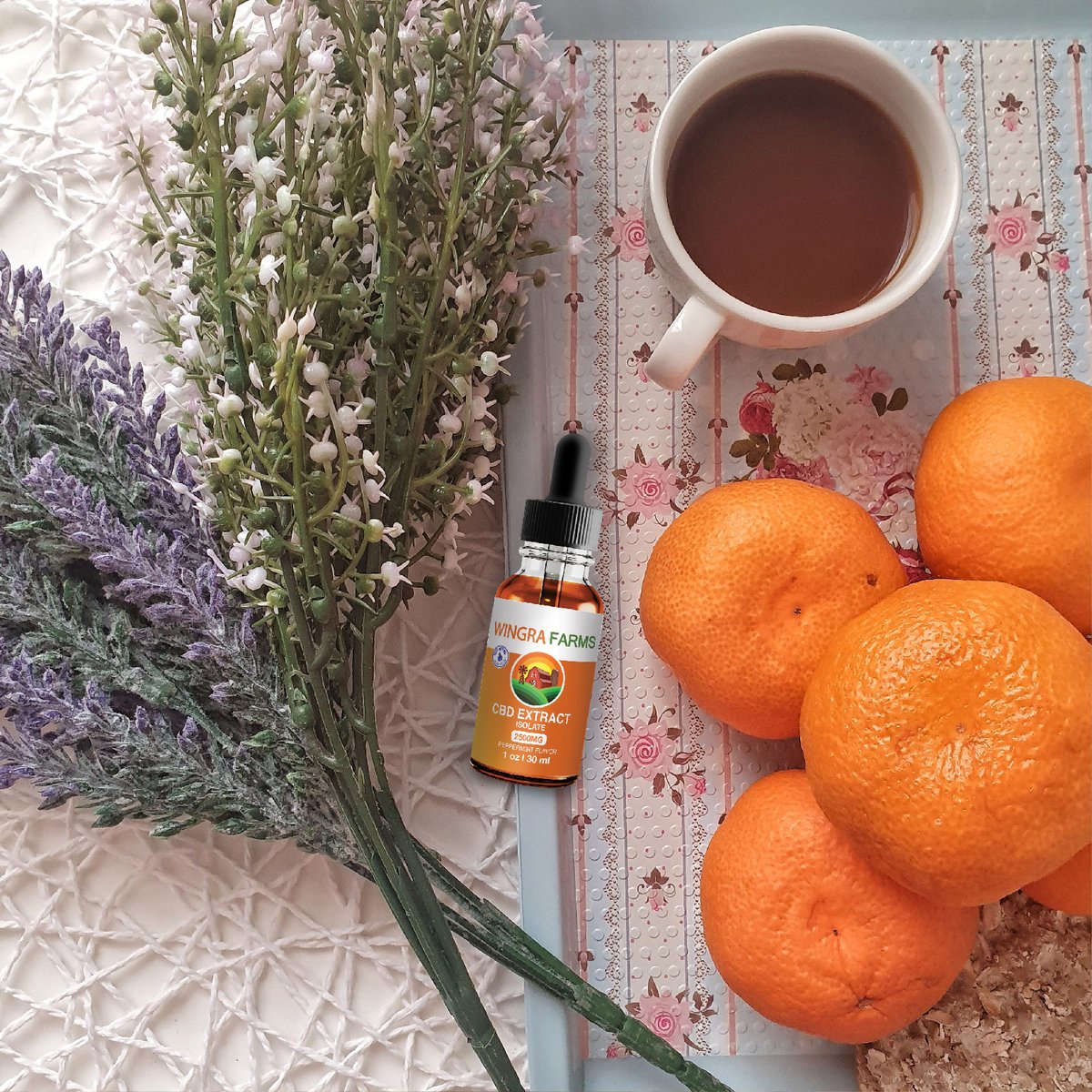 ☕ Wingra Farms tinctures are perfect with morning coffee! Try our delicious peppermint Isolate and Broad Spectrum CBD tinctures today by heading to the link in our bio!  #WingraFarms #CBD #healthandwellness #WorkWithWingra