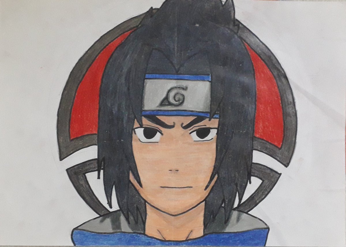 COMO DIBUJAR A SASUKE/NARUTO FÁCIL 