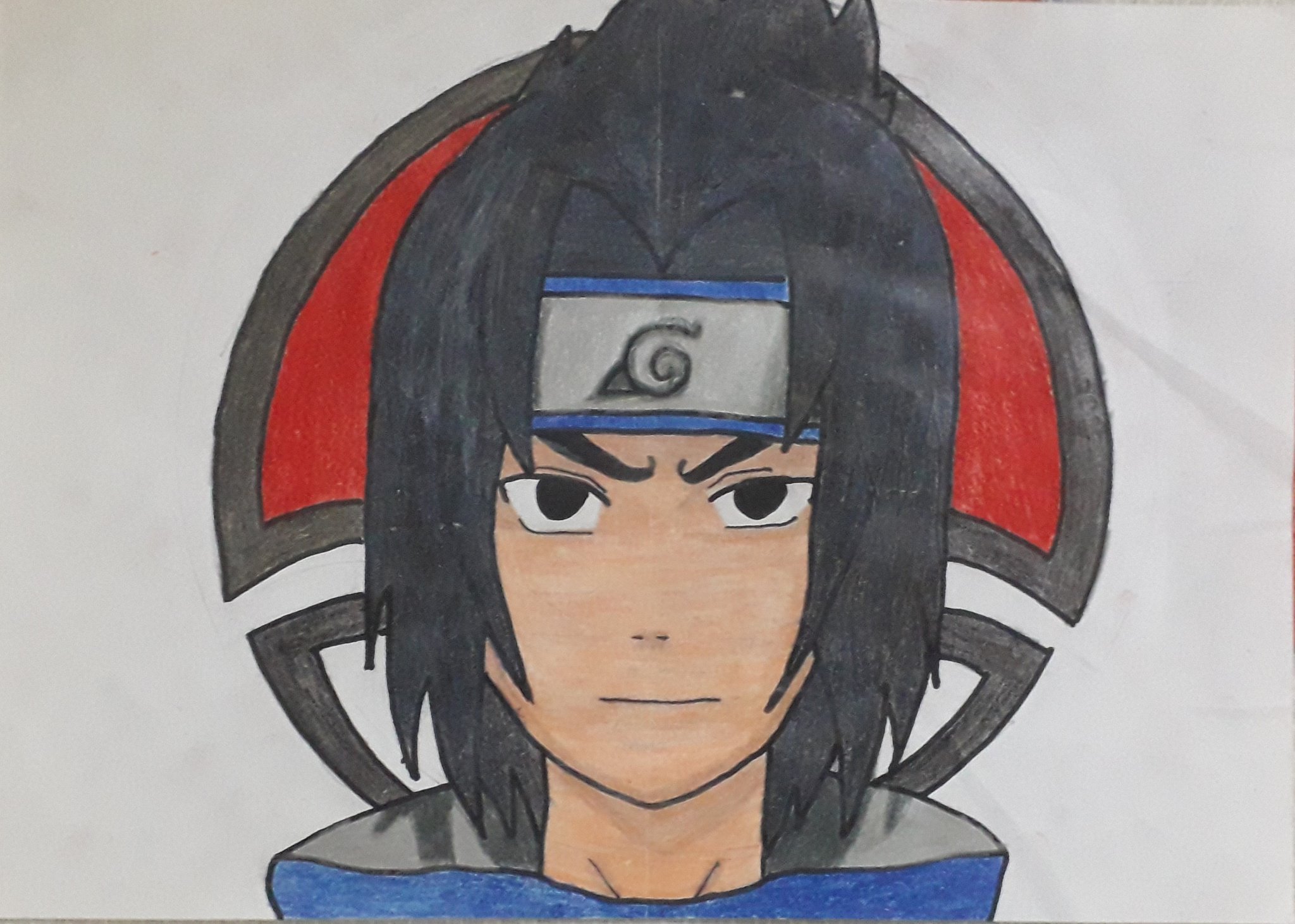 Desenhando Sasuke Uchiha (Naruto) Drawing Sasuke Uchiha 