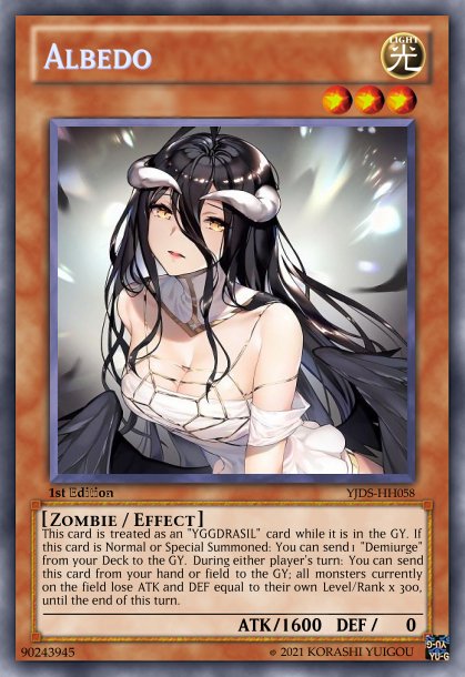 korashi725's tweet photo. Any fans of the anime Overlord and the Skull Servant archetype? I made replacements cards for it. lets me know what you think.
#Overlord #Herohut725 #yugioh #jankmaker #edopro #youjankduelschool #replays #mlpfim #dragonball #beyblade
#notgaytoliketraps #miraculous #rwby https://t.co/TIRwm4YDEU