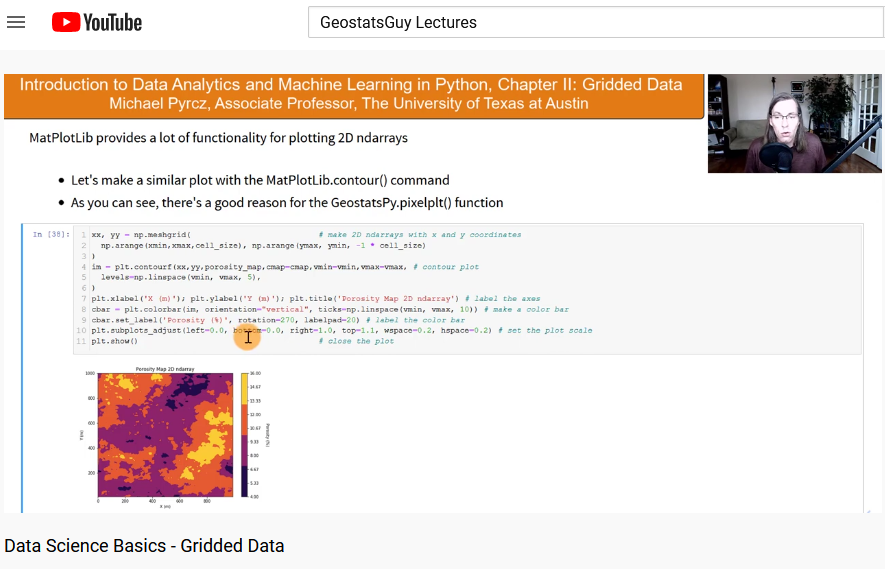 Check out my lecture series on #Python #DataScience basics, e.g. gridded data with <a href="/numpy_team/">NumPy</a> &amp; <a href="/matplotlib/">Matplotlib</a> Python packages. I share these lectures to support folks getting started with #DataAnalytics &amp; #MachineLearning on #YouTube @ y2u.be/uCRkFwQqdJo ∀.
