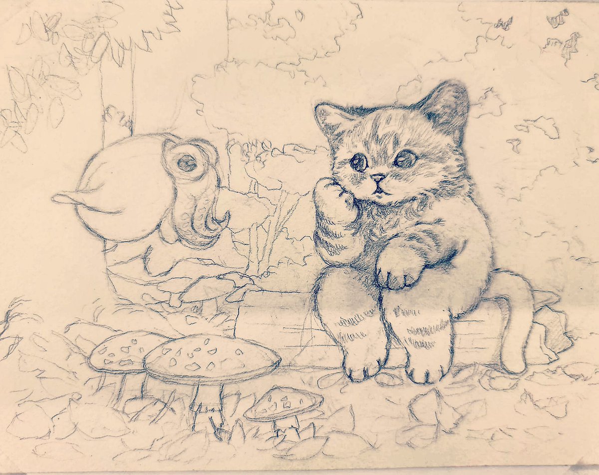 まなつ まふゆ A Twitter 猫 Cat 猫絵 イラスト 猫イラスト ねこイラスト 動物イラスト 猫スケッチ 動物スケッチ