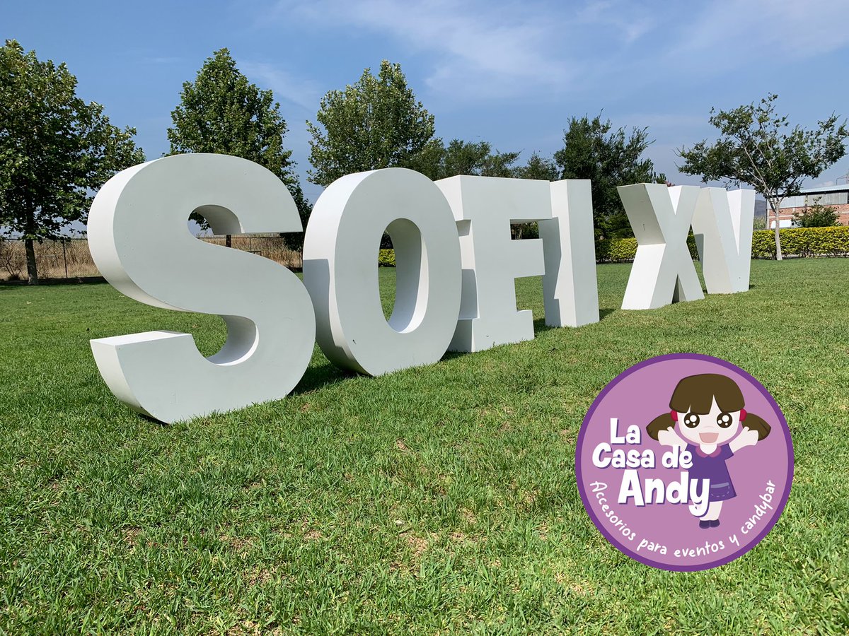 lacasadeandy's tweet photo. Hoy te compartimos que entregamos las letras SOFI XV en Jardín Alvori en Irapuato. Gracias por tu preferencia 🙏🏼 https://t.co/QvkuZqvP1M