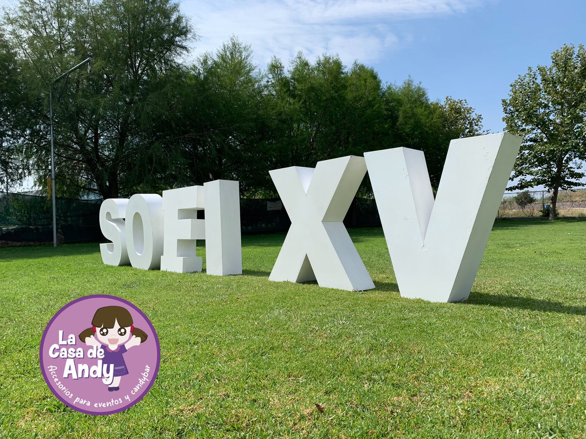 lacasadeandy's tweet photo. Hoy te compartimos que entregamos las letras SOFI XV en Jardín Alvori en Irapuato. Gracias por tu preferencia 🙏🏼 https://t.co/QvkuZqvP1M
