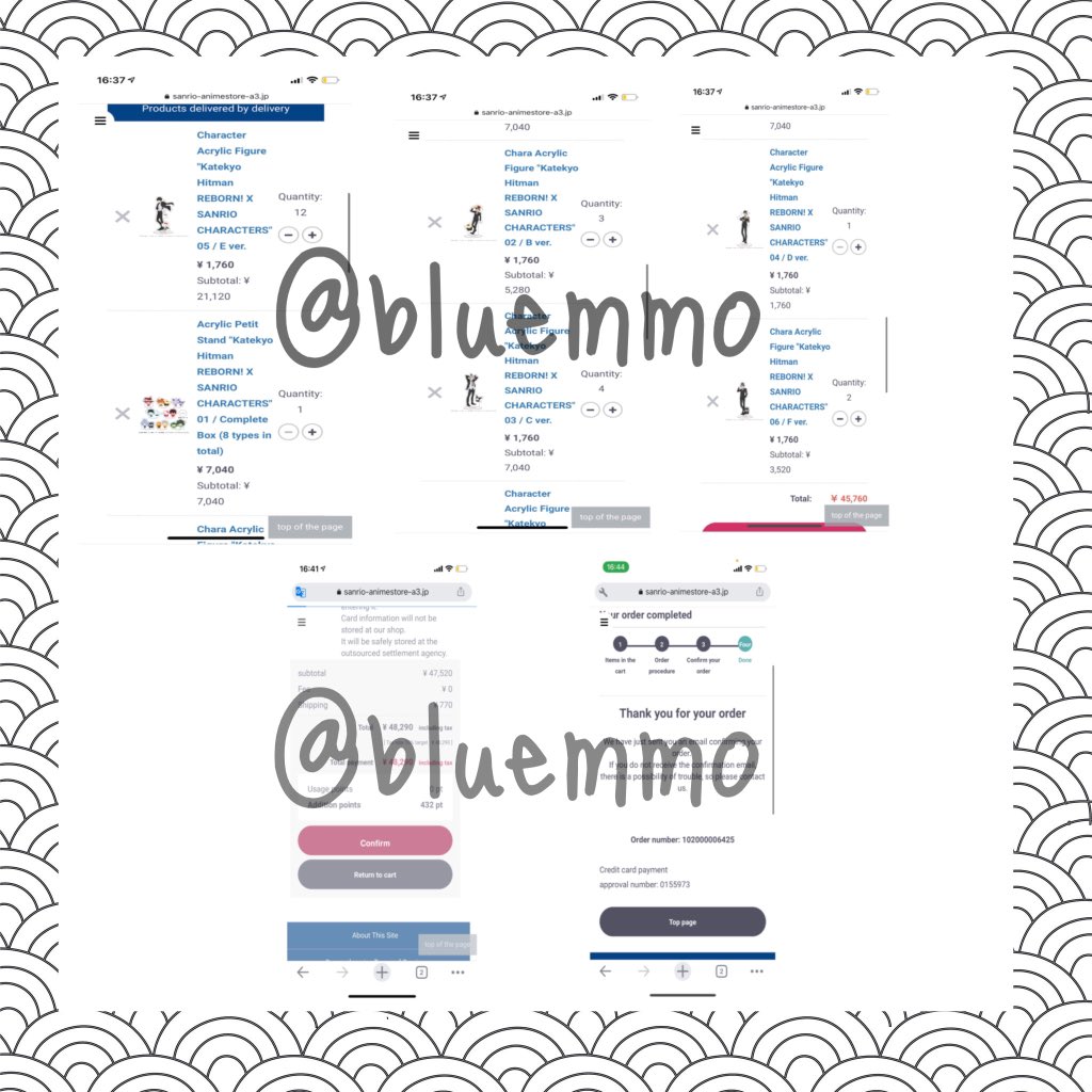 bluemmo's tweet photo. REBORN×SANRIO CHARACTERS กดสั่งของเรียบร้อยแล้วนะคะ

✈️เว็บจัดส่งของกลางเดือน 7

#updatepst https://t.co/S0FOZ3OkZN