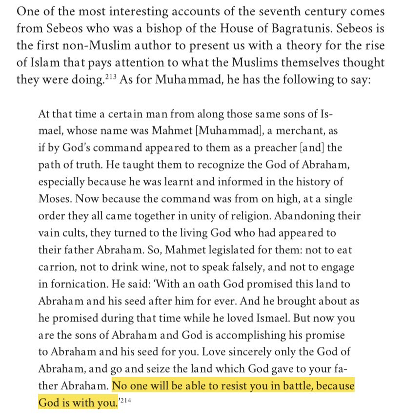 Furthermore, our mighty prophet is the only lawgiver who fought the nations and put them in their place in the name of God. So much so that even 7th century Christian scholars had no choice but to admit that Muslims were aided by divine support.