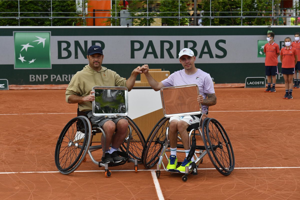 AndyLapthorne's tweet image. Roland Garros 2021 doubles champions and career grand slam complete! 
@AustralianOpen 🏆🏆🏆🏆
@usopen 🏆🏆🏆🏆🏆🏆
@Wimbledon 🏆
@rolandgarros 🏆
Thanks for all the love and support ❤️