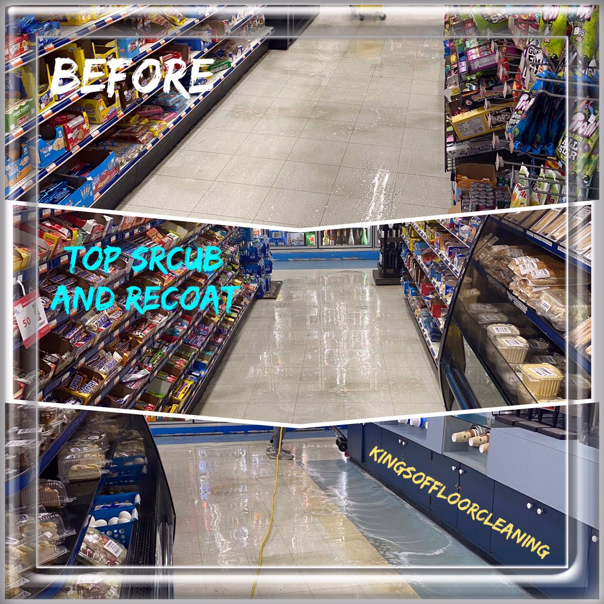 HartmanBuilding's tweet photo. We completed a top scrub and recoat service, as well as a strip &amp; wax service for one of our retail store customers over the weekend. Customer is satisfied as usual!!
#kingsoffloorcleaning https://t.co/HZgkruGAYn