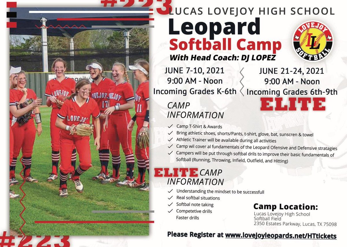 coachDJLopez's tweet photo. 🚨🚨 CAMP POSTPONED 🚨🚨
K-6TH GRADE CAMP WILL BE moved 
JUNE 14TH-17TH at same time due to 🌧🌧 #Lp3sports @coachlopez49
@SoftballLovejoy @lovejoyisd1 https://t.co/8qlbQtvVRB