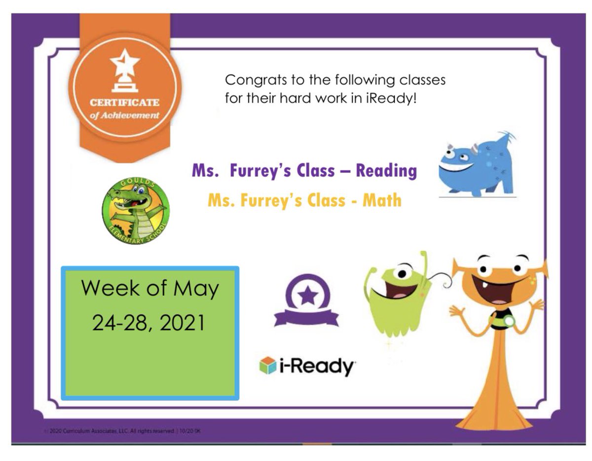 GouldsELMDCPS's tweet photo. Our champs have reclaimed their title! Way to go Ms. Furrey’s class! #ireadyleaders #iteady #gouldselwm #gouldsgators #gouldselementary https://t.co/ZPfKp4XUYJ