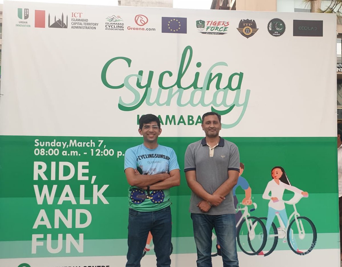 Men behind the Cycling Sunday #cyclingsunday      Thank you Islamabad cycling Association & Urban Innovation ⁦