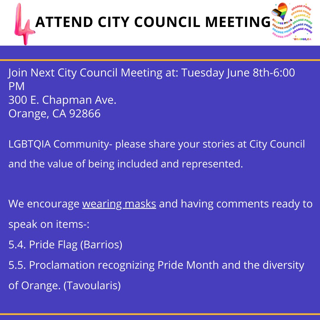 inminivanhell's tweet photo. Happy Activism Sunday!🏳️‍🌈

Is that not a thing? It should be. If today is leaving you with less commitments &amp; chaos, could you spare a few mins? 

Some amazing activists in Orange need your help to encourage the city to raise the pride flag. Here are 4 easy steps you can take: https://t.co/hxHPDxOfTc