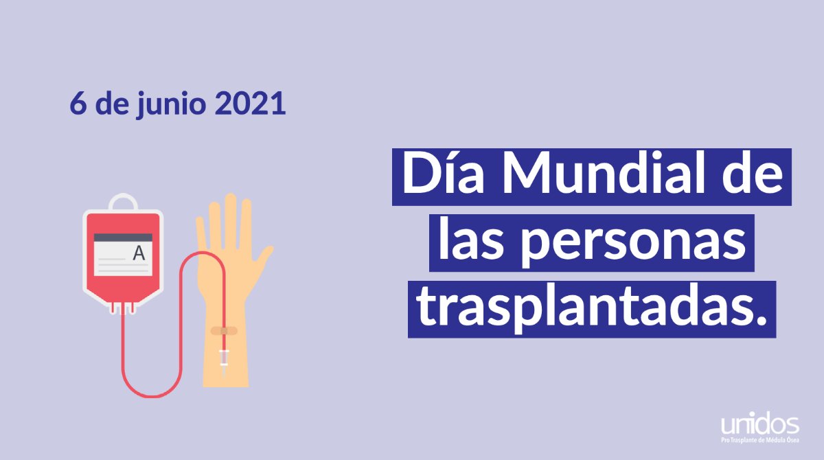Hoy se conmemora el #DíaMundialDeLosPacientesTrasplantados. Recordemos que en México solo el 10% de personas que requieren de un #TrasplanteDeMédulaÓsea tiene acceso a él. ¡El trasplante salva vidas! #MiSaludMiDerecho