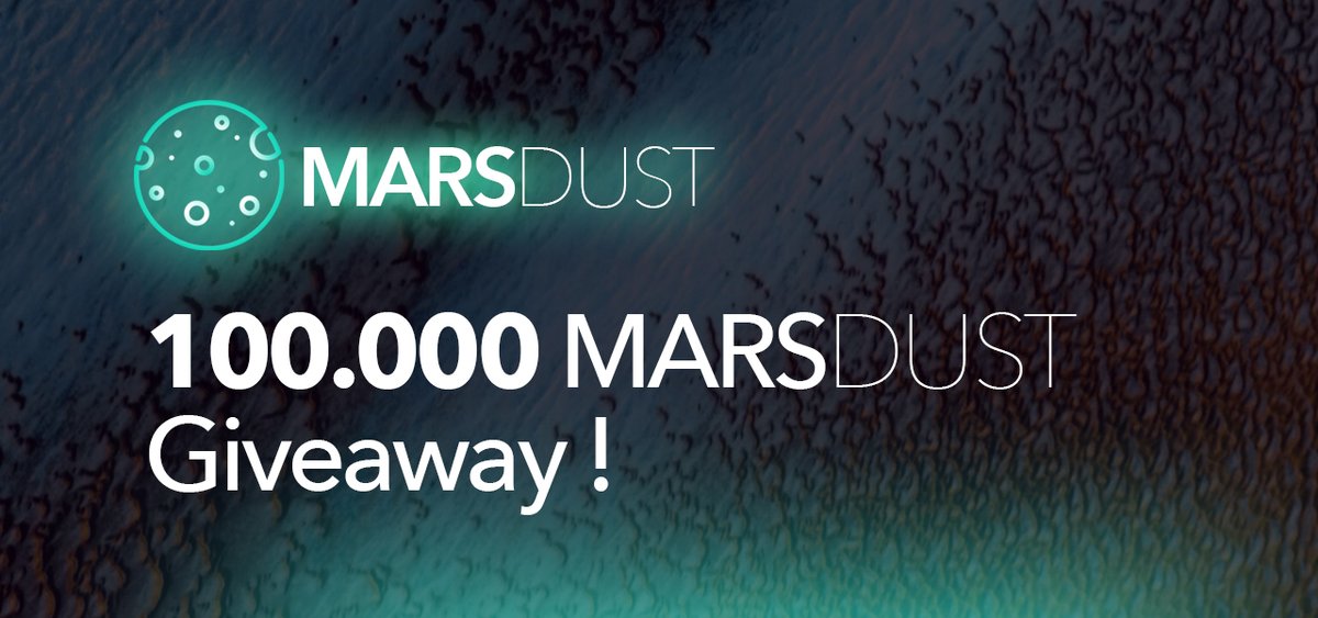 marsdusttoken's tweet image. #Airdrop  #Airdrops #cryptocurrency #giveaway #BSC  #presale #marsdusttoken #marsdust #bitcoin #BNB  

🔥100,000  Mars Dust Token giveaway 
To everybody 🚀 ( First 1000 people)

❤️Like &amp;amp; Retweet, tag 3 friends.
👍Follow @marsdusttoken
✍️Comment your BSC address