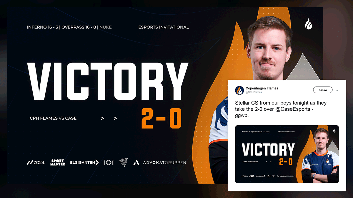 andrazrdlf's tweet photo. Copenhagen Flames victory graphic design

Support is appreciated!

#BringTheFlames https://t.co/jJtuXWbdzg