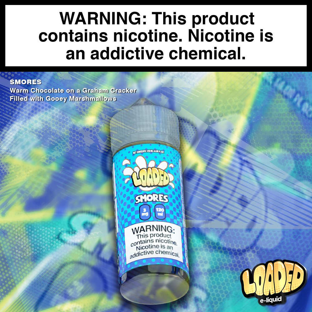 loaded_ejuice's tweet photo. Happy Sunday! 🙂
Keep Calm & Get your Smores On! ✌️
Enjoy the flavors of sweet milk chocolate, gooey marshmallows, and crispy golden graham cracker from inhale to exhale.
#Loaded #LoadedELiquid #LetsGetLoaded #Handcheck #VapeMovement #AllDayVape https://t.co/MtGEEcANuf