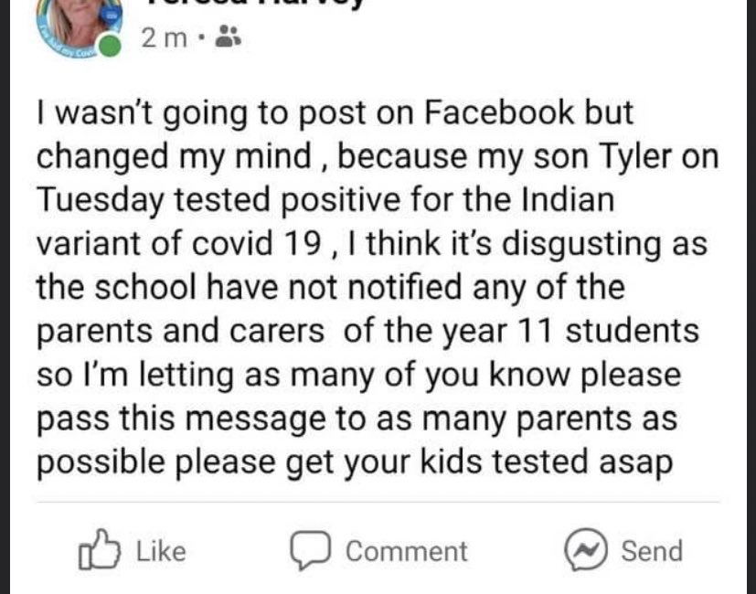 @ThomasKnyvett can you confirm if this is true please? It’s been stated it’s your school & you haven’t informed #parents of a #COVID19 case in year 11? @SpelthorneBC @SurreyCouncil @WorldHealthOrg2 @PHE_uk surely there is a duty to inform? #Ashford #Surrey #COVID19India