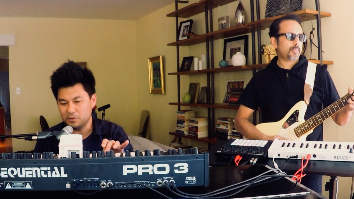 Matt and Shyam "Tiny Desking"... #tinydeskcontest #thejennything #indietronica #digitalsoul #BayArea #berkeleyca