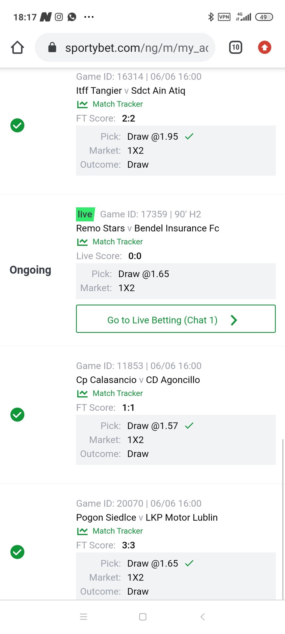 Bossolamilekan This Is The 60odd Inplay Game T Co kyxpnocu Twitter