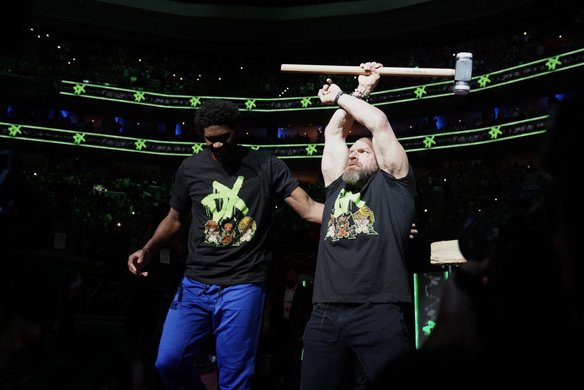 TripleH's tweet image. Ring the bell. 
#ThrustTheProcess
@sixers @JoelEmbiid