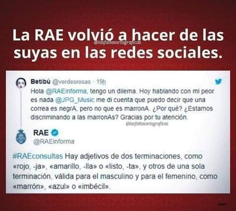 jpenalver's tweet photo. La RAE y sus cosas. https://t.co/TH4bcKMbiH