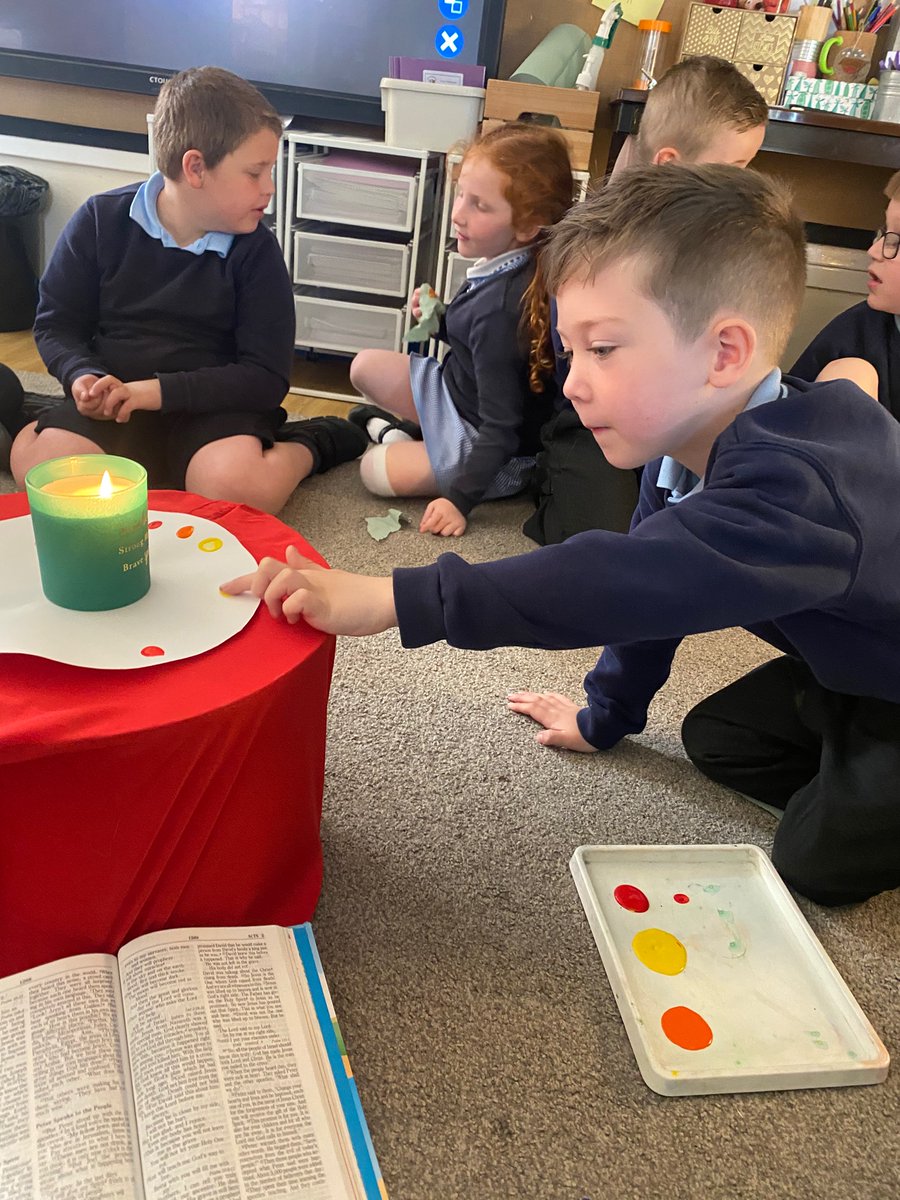 St_Leonards_RC's tweet photo. Pentecost Liturgy in Maple ๐ฅ ๐ We asked wondering questions about the Holy Spirit and discussed how the Holy Spirit might guide and help us to follow in Jesus footsteps ๐ฃ#stleonardsmaple #stleonardsre #stleonardscatholiclife #stleonardspentecost https://t.co/73Nj62XWWN
