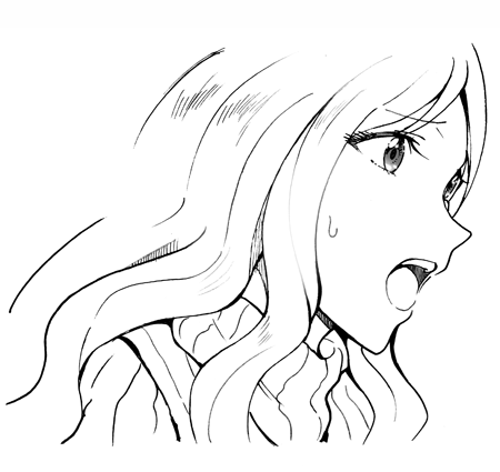 『カフェオレはエリクサー』を執筆中……眠くてふらふらになりながら下絵を描いてたら、おっぱいがでかくなりすぎて、「あ…こういう漫画ちゃうわ…」と思い直し、顔のアップに描き直して誤魔化しました。
寝ろ。 