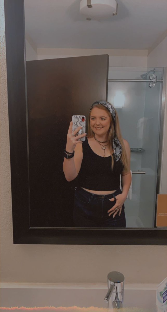 pictured: a happy gal.