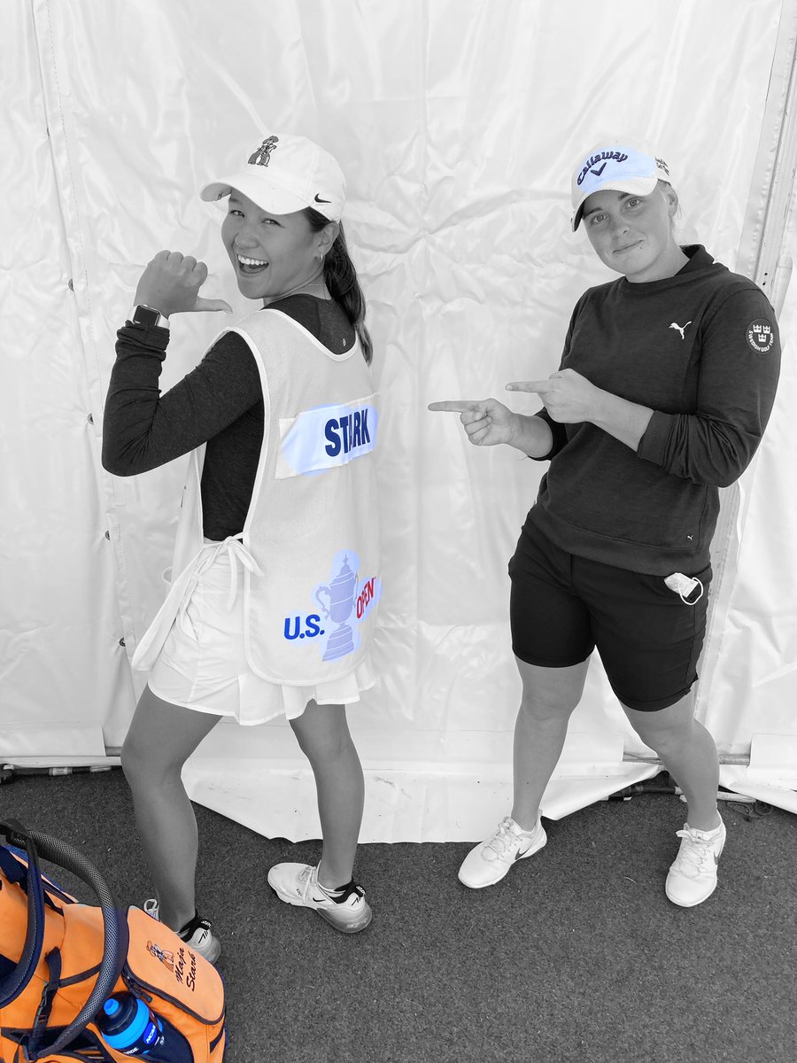 JennifrCohn's tweet photo. Maja Stark final round USOpen is it caddy appreciation day? #majastark @uswomensopen @TheOlympicClub #USOpen #thesegirlscanplay #looper #sfgolf #amateurgolf https://t.co/mEV7XNlHjm