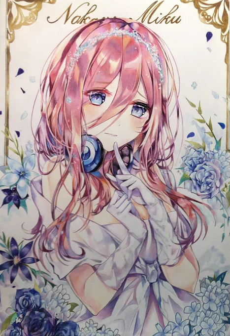 おはようございます!
五等分の花嫁ラスト、三玖と二乃です(*'ω`*)

#五等分の花嫁 #色鉛筆 #模写 