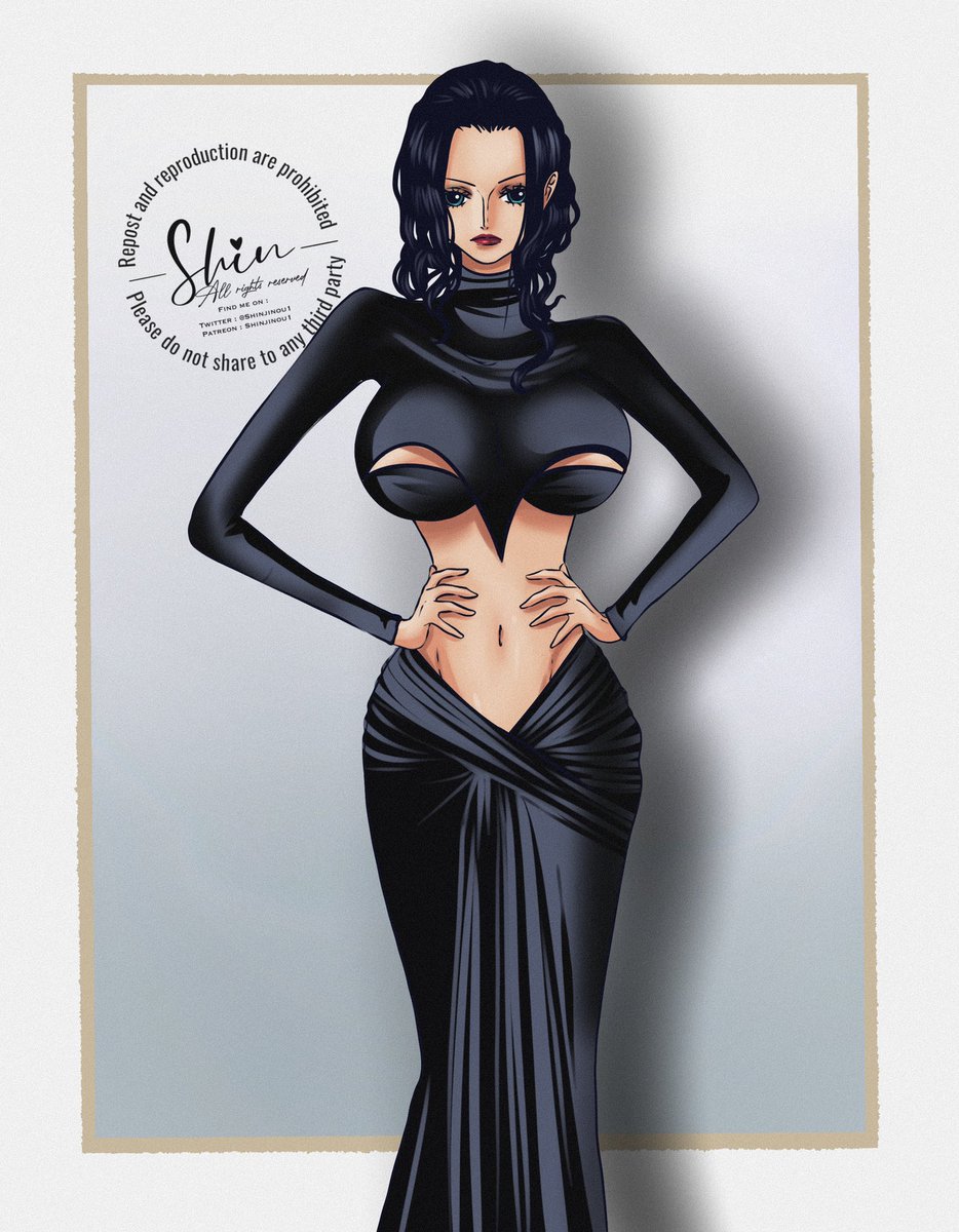 Shinjinou1's tweet image. Dressed in black 🖤

#OnePiece #Fanart #NicoRobin