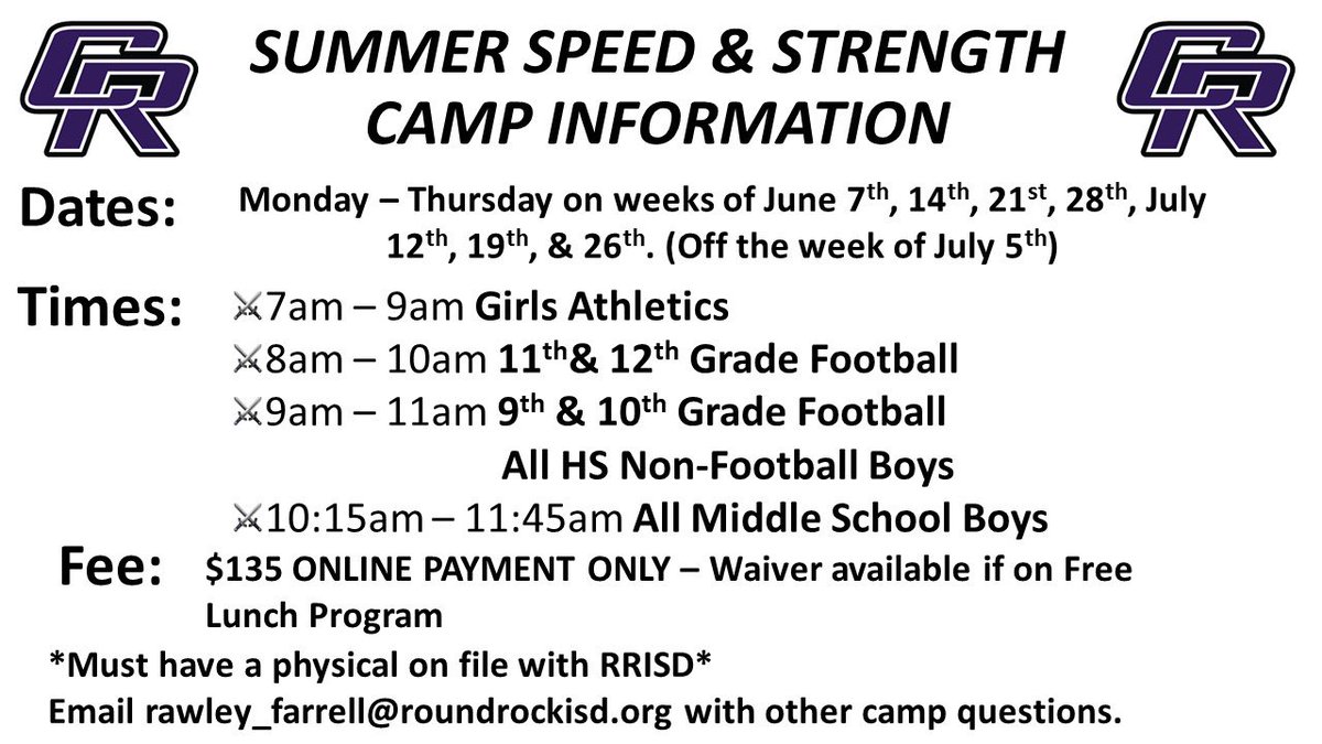 See everyone at their assigned times tomorrow!