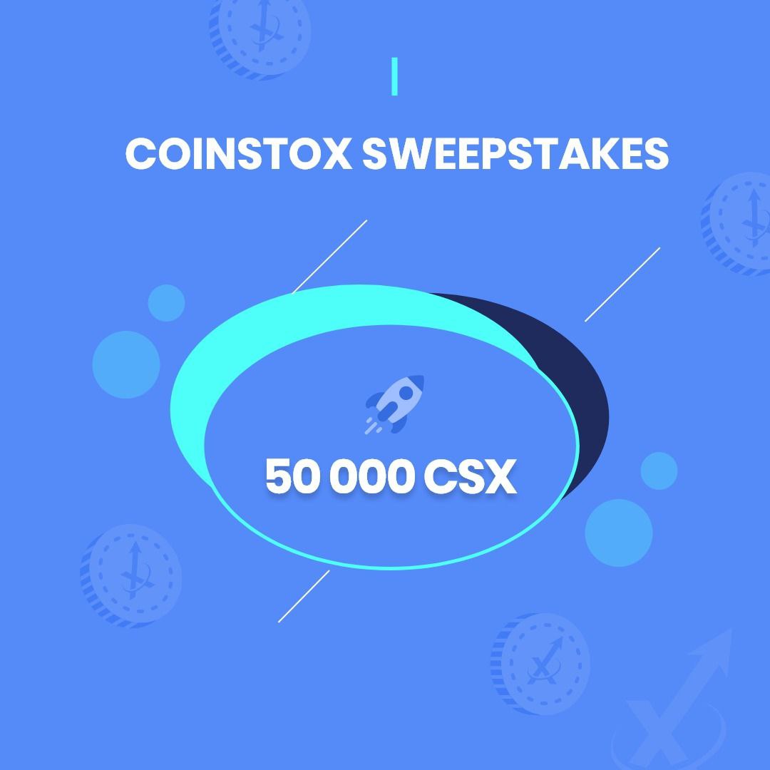 🔥50 KİŞİYE TOPLAMDA 50.000 #CSX ÖDÜL

🔥KİŞİ BAŞI 1000 CSX 130$

🔥BİR #CSX 0.13$

- Katıl t.me/coinstox
- Takip et @the_coinstox
- Bu tweeti RT’le ve 3 arkadaşını etiketle 

13 Haziran Pazar günü açıklanacak bol şans :)