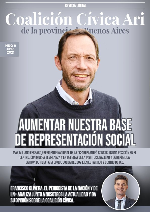 𝗥𝗘𝗩𝗜𝗦𝗧𝗔 #𝟵
En esta edición, la historia, el presente y el futuro del partido.

• <a href="/Maxiferraro/">maxi ferraro</a> y su mirada sobre el futuro del partido y el país.
• <a href="/elisacarrio/">Elisa Lilita Carrió</a> con sus palabras  palabras.
• El periodista <a href="/FranOliveraOK/">Francisco Olivera</a> exclusiva.

VER REVISTA👇
bit.ly/revistaccari9