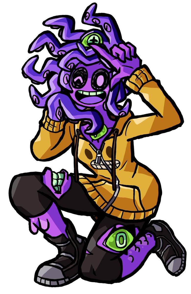 Zoe from Monster Prom commission for <a href="/Scarcelyss/">Marishina 🦋🐉</a> 
#monsterprom #zoe