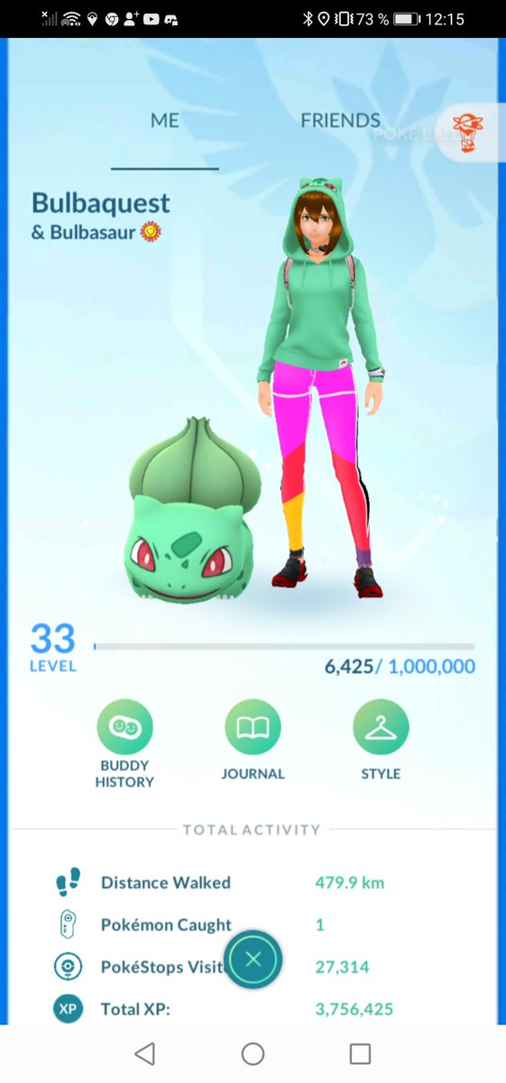 BulbaQuest's tweet image. Reached level 33 today during the start of the Community day❤️🥰 27.314 Pokestops and only 1 Pokemon caugth 🥰❤️😍 No raid, no friendship interactions and no lucky egg 😍❤️