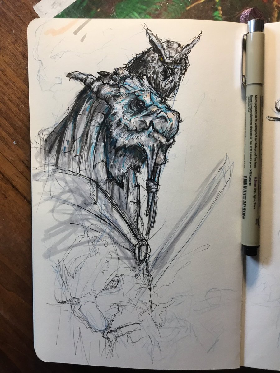 drgnflghtimages's tweet photo. Another Eldritch Knight! Dragonborn this time
#dragonborn #owl #dragonborndnd #eldritchknight #fighter #dnd #dndart #dungeonsanddragons #dungeonsanddragonsart #creatures #fantasycreatues #characterart #characterdesign #dndcharacter #dndcharacterart #fantasyart #doodle #penandink https://t.co/xDjKRrFzO2