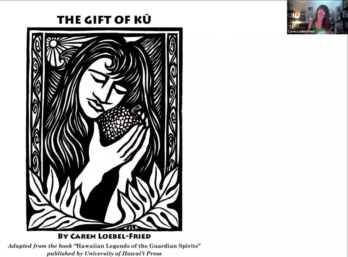 yoo_kyung_sung's tweet photo. Children's Literature Hawaiʻi's 2021 Conference @ChildrensLitHI is ending on 6/8. I appreciate local authors' stories of being bk creators."I always felt like it is important to include Hawaiin language. All of my bks have Hawaiian language..Hawaiian telling stories"@CarenLoebel. https://t.co/RpOl1TgZRt