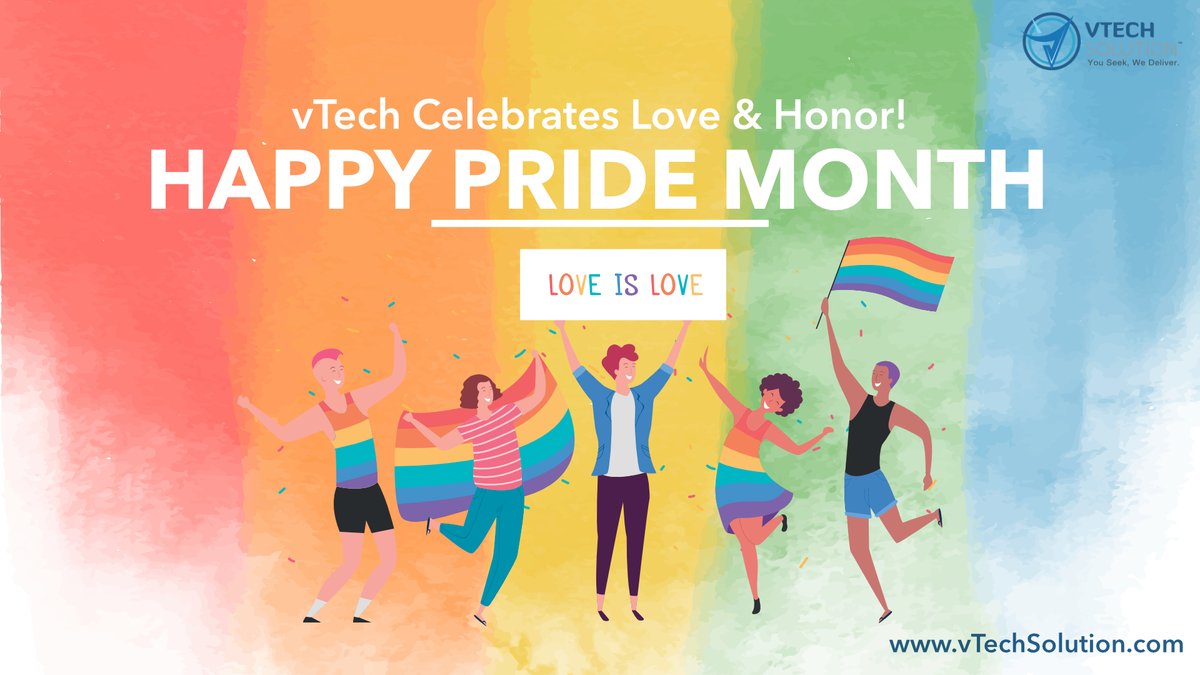 vTechSolusnInc's tweet photo. We respect the diverse identities and expressions that make our community and we believe everybody is entitled to feel safe and respected

vTech celebrates Pride Month! 

#happypridemonth #pridemonth #pride #lgbt #loveislove #vTechsolution https://t.co/Dh1g8Zek7I