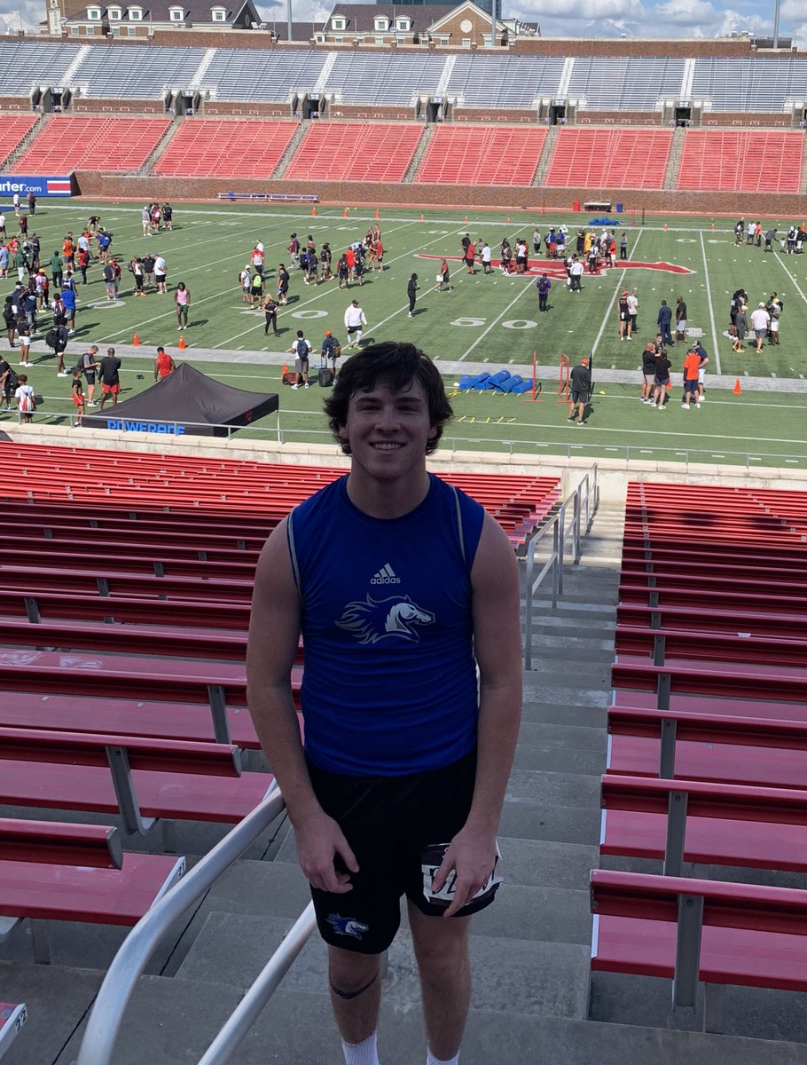 Thank you <a href="/SMU_Football/">Bill "Boss Hogg" Armstrong</a> and @CoachDykesSMU for hosting a great Camp #DallasShowcase #SMU #PonyUpDallas