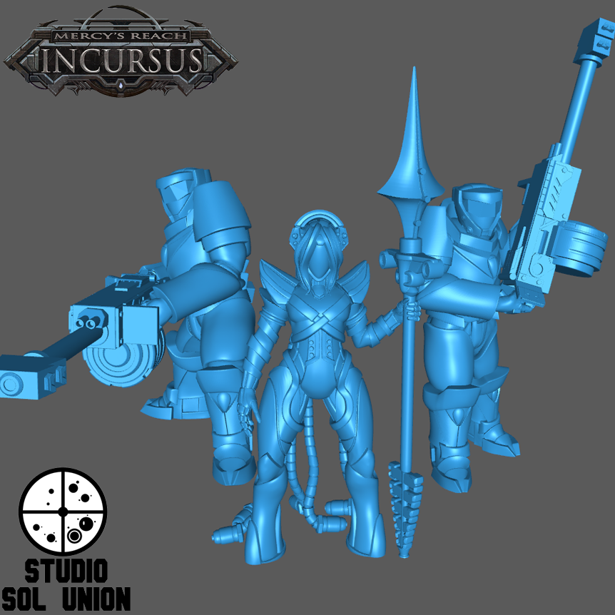 thesolunion's tweet photo. The Cults3D and MMF stores continue are being populated with the last half of the game models, and the vision for the kickstarter is taking shape to help fund presupported file, game system/lore books, and more models.
#tabletopgames #wargames #proxy #proxyarmy #scifi #cyberpunk https://t.co/DzgqNAqqKc