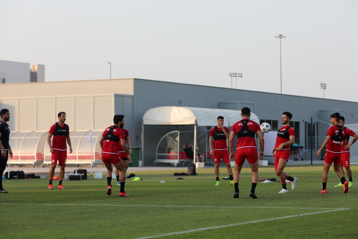 تصاویر ادامه تمرینات و آماده گی های تیم ملی افغانستان برای رویارویی با عمان