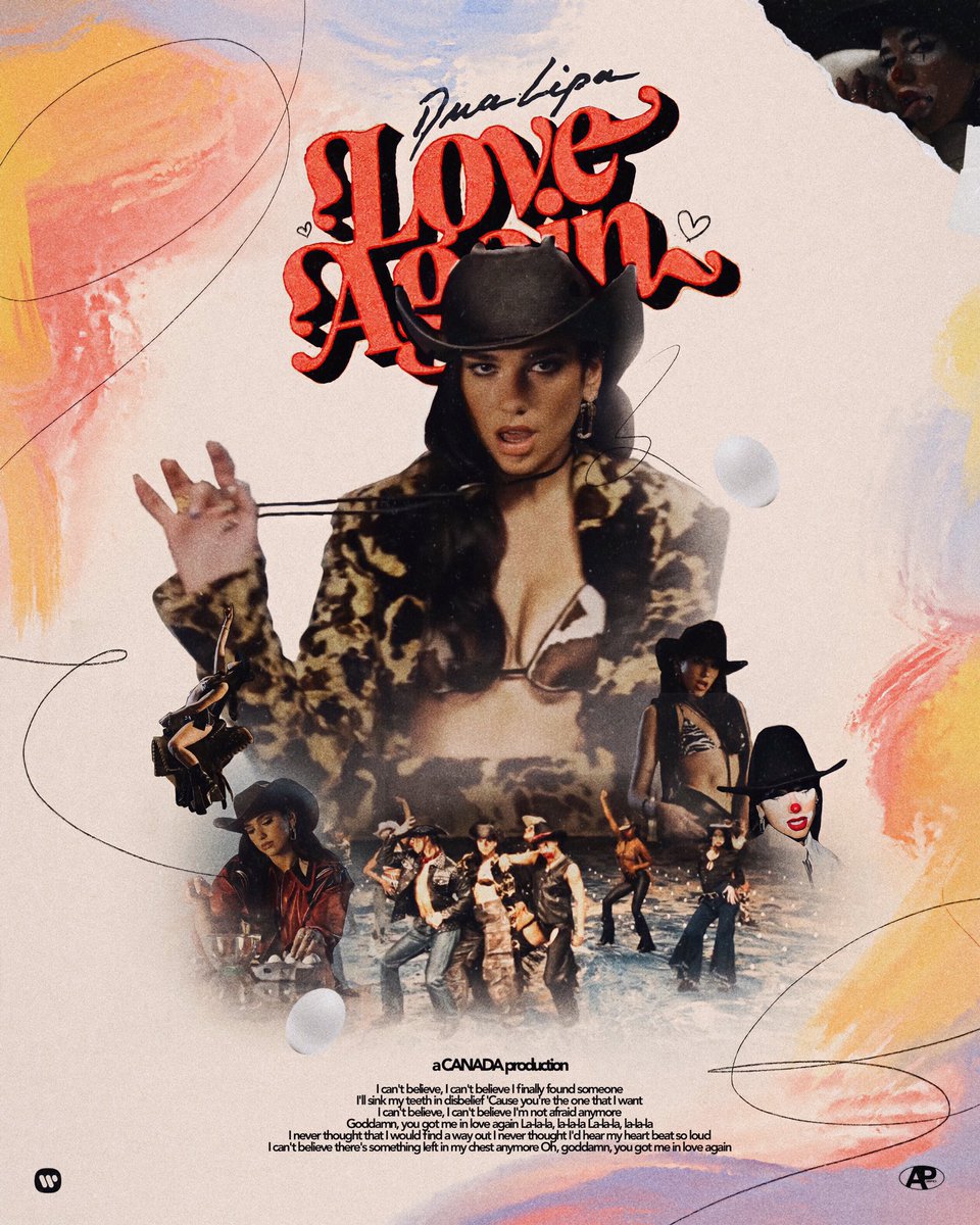 LOVE AGAIN - @dualipa (music video poster / art by me)