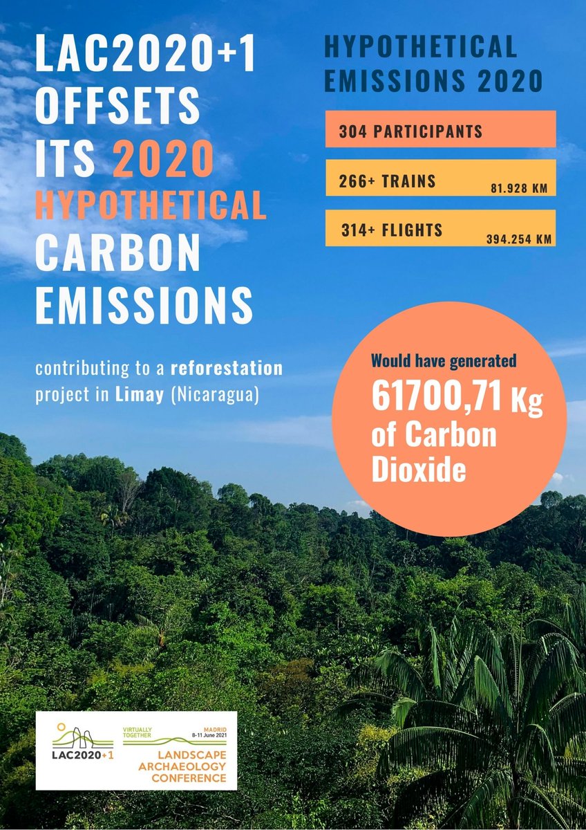 LAC2020+1 is working to offset carbon emissions through this campaign, which we have carried out in collaboration with @CeroCeo2  (ceroco2.org) and @TakingRoot . This is resulting in community reforestation of unused land in San Juan de Limay, Nicaragua