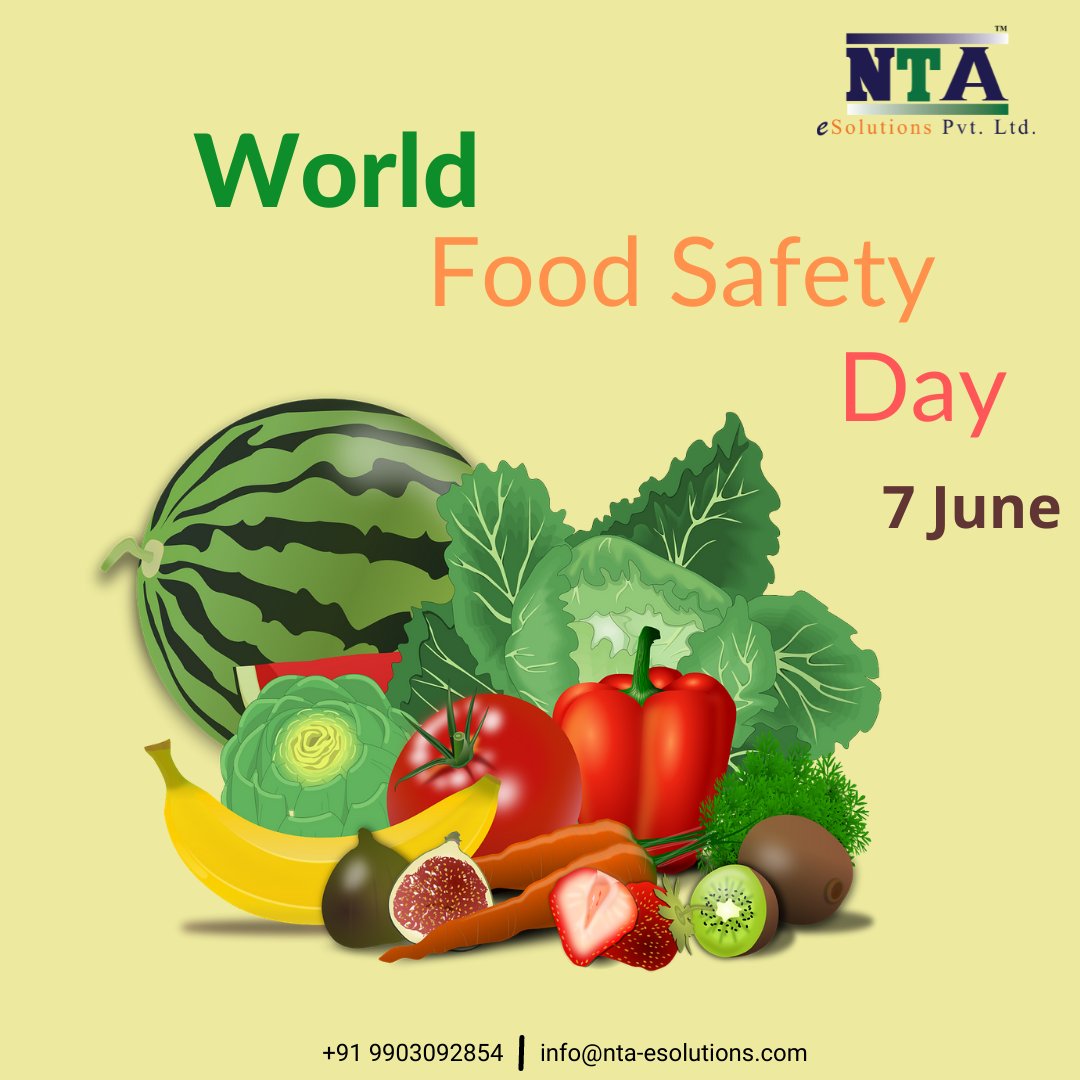 Nta E Solutions Always Make Sure That Food Brings You Good Health Happy World Food Safety Day Foodsafetyday Worldfoodsafetyday Worldfoodsafetyday Worldfoodday Healthyfood Safefood Worldfoodsafetyday21 Ntaesolutions T