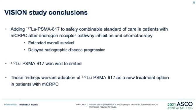 DrChoueiri's tweet image. Impressive results of the VISION study of Lu177-PSMA-617 in PSMA-positive mCRPC with significant PFS and OS benefit!! #ASCO21 

@ASCO @ASCOPost @ASCO_pubs 
@OncoAlert @urotoday