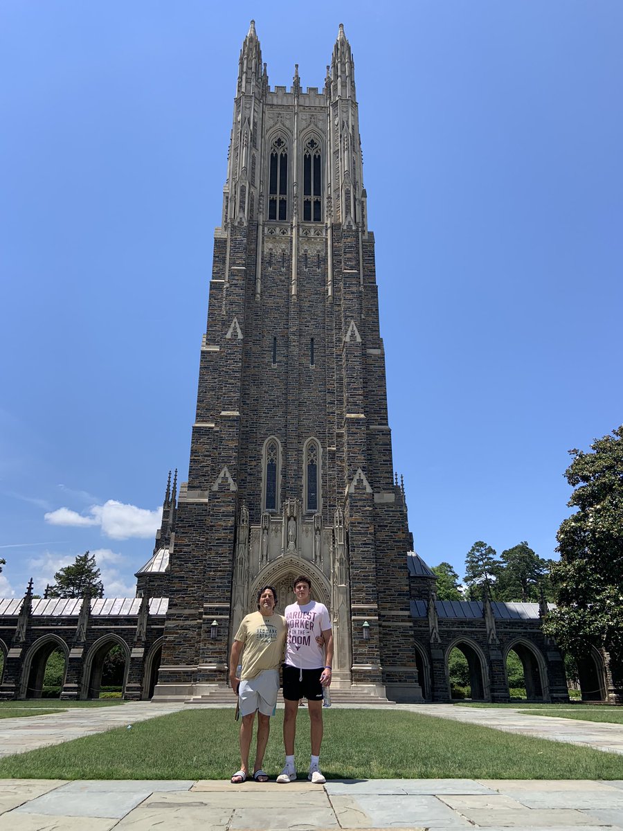 Had a great time today competing at the @DukeFOOTBALL camp and visiting the campus! @CoachLangeRBC @CoachSparber @Coach_DanHicks