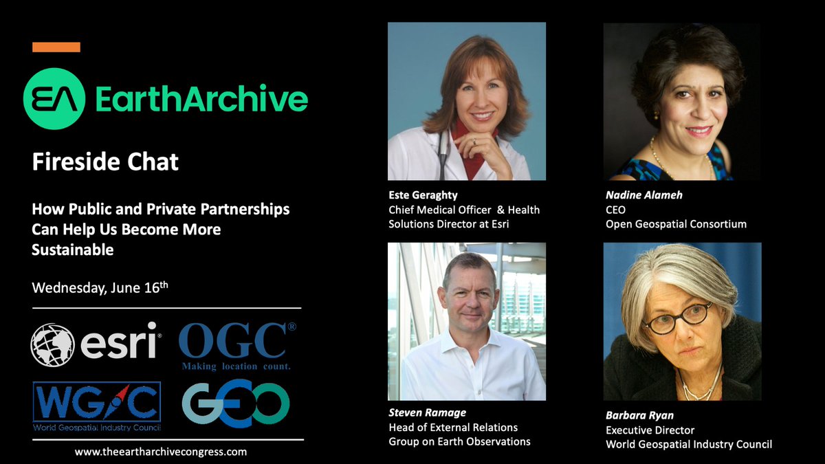 earth_archive's tweet photo. Join industry leaders from Esri, WGIC, OGC and GEO as they discuss  'How Public and Private Partnerships Can Help Us Become More Sustainable' at the #EarthArchiveCongress Jun 15-16. Free registration https://t.co/wWdZ6rVu0v
#EarthArchive #sustainability  #geospatial #GIS #amazon https://t.co/vIAoZSYMEB