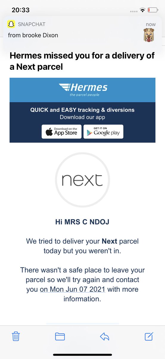 CarlyGXx's tweet photo. @Hermesparcels  a Load of LIES i been home waiting all day #terribledeliverycomoany https://t.co/mZS9rXoup8