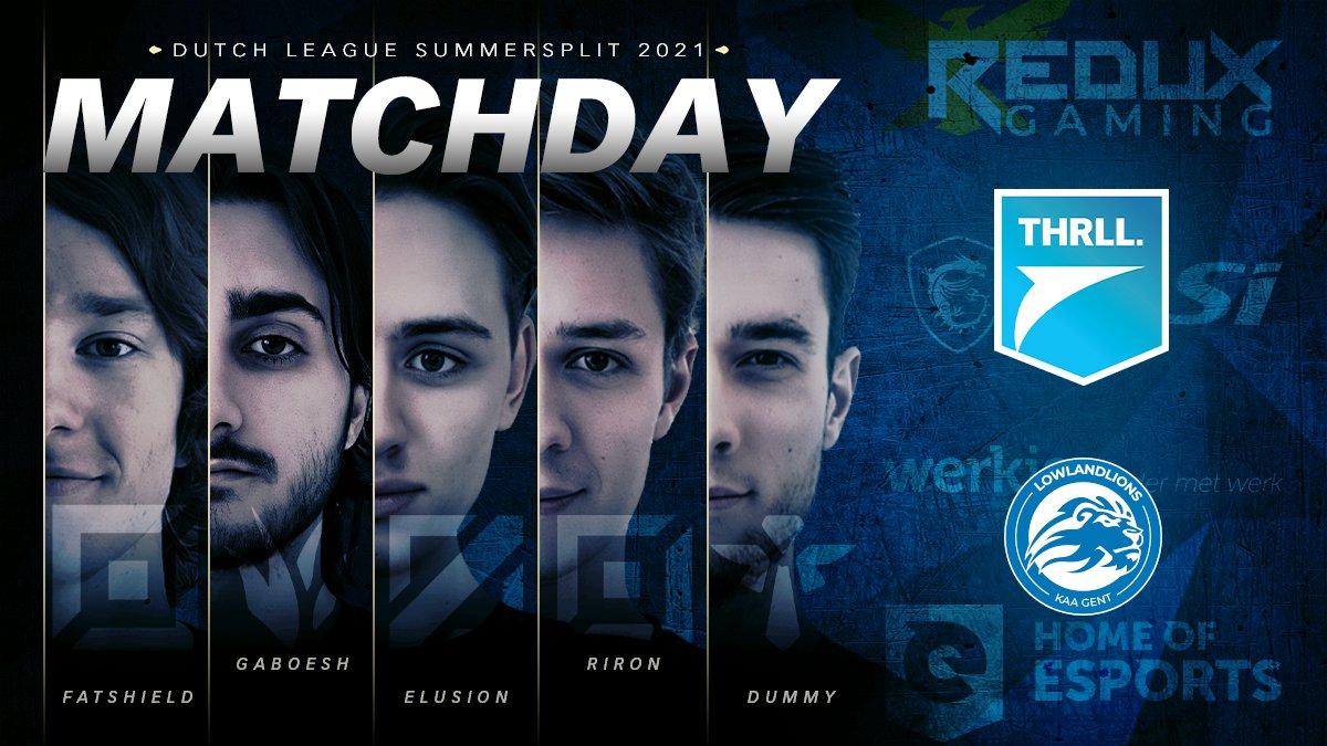 TeamThrll's tweet photo. It is time again for the next round of the #DL2021!
This week we will fight only 1 opponent, @thelowlandlions
The game will start at 22:00 and will be casted on:
https://t.co/EGKnJ66PLt
Show some support for the team and tune in tonight!
#TeamThrll https://t.co/spLCudfX2e